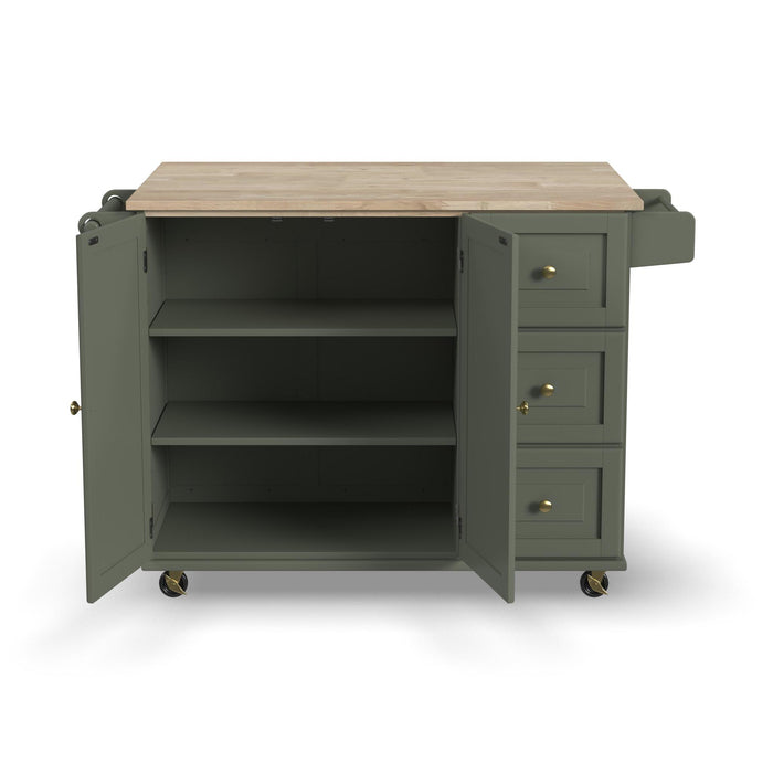 Dolly Madison Drop Leaf Kitchen Cart