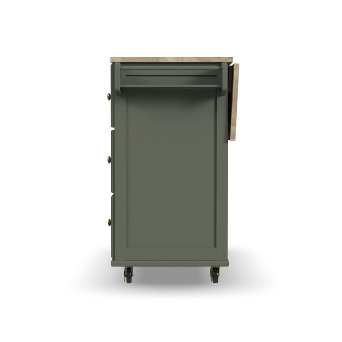 Dolly Madison Drop Leaf Kitchen Cart