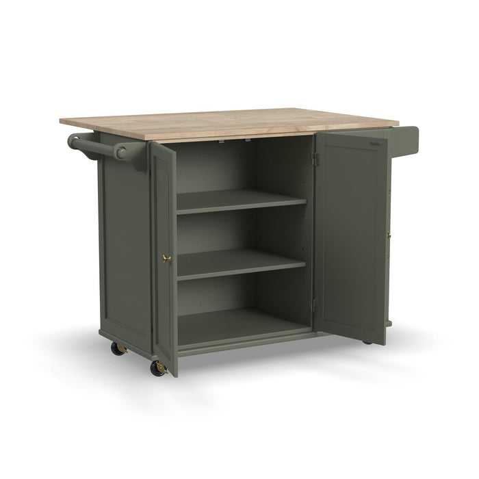 Dolly Madison Drop Leaf Kitchen Cart