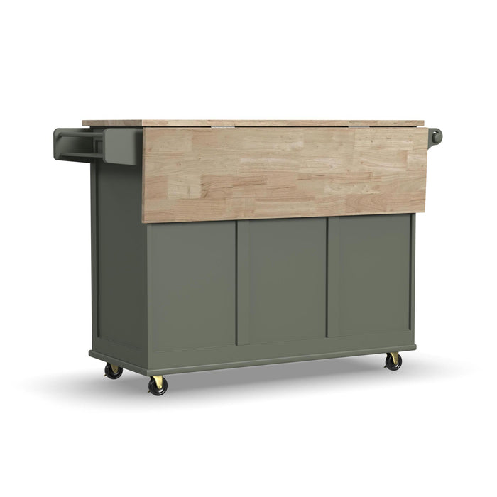 Dolly Madison Drop Leaf Kitchen Cart