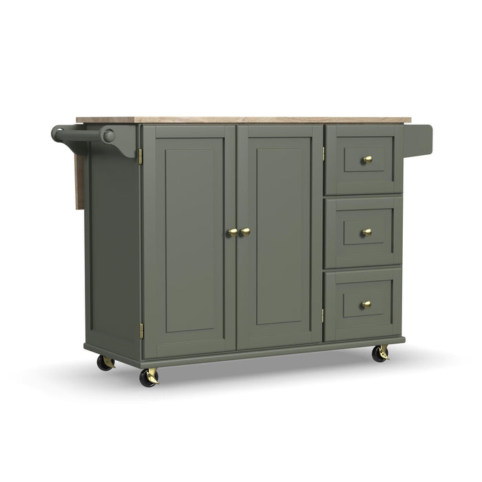 Dolly Madison Drop Leaf Kitchen Cart