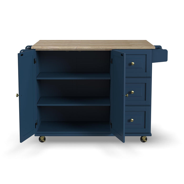 Dolly Madison Drop Leaf Kitchen Cart
