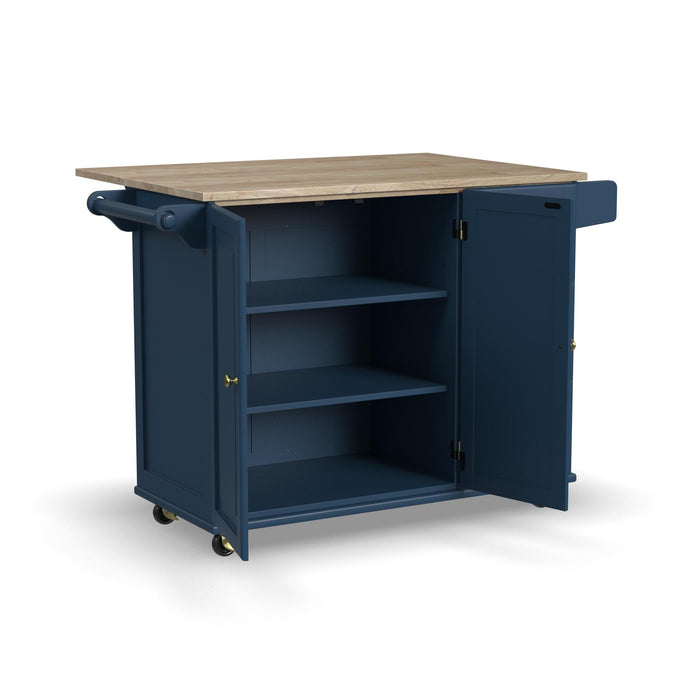 Dolly Madison Drop Leaf Kitchen Cart