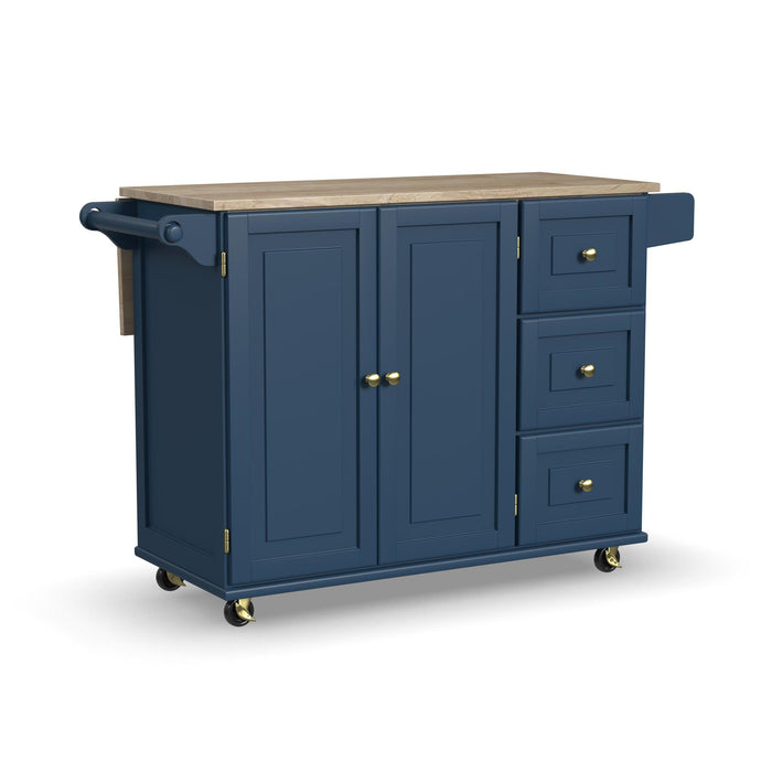 Dolly Madison Drop Leaf Kitchen Cart