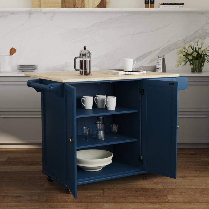 Dolly Madison Drop Leaf Kitchen Cart