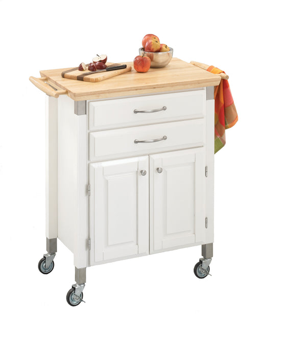 homestyles Dolly Madison White Kitchen Cart - Thumbnail 3