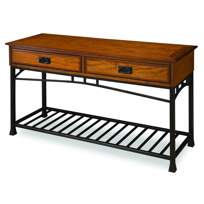 Modern Craftsman Brown Console Table