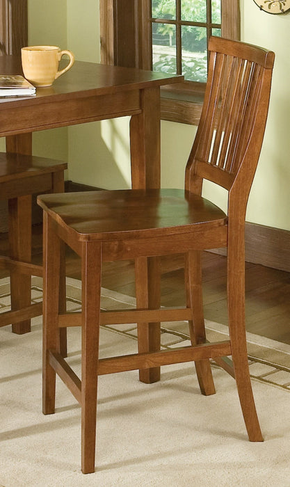 Arts & Crafts Brown Counter Stool