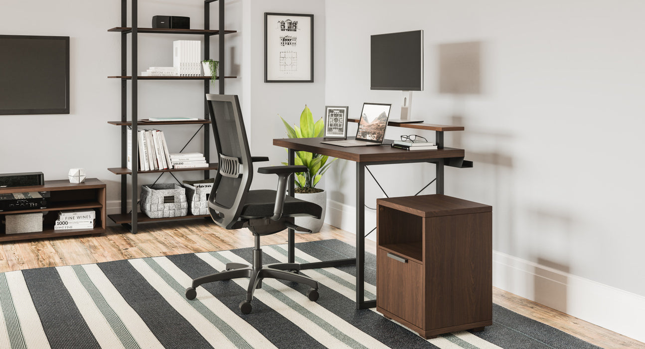 Merge Desk with Monitor Stand