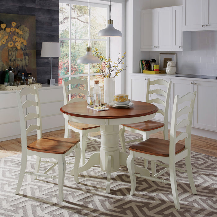 French Countryside Pedestal Dining Table