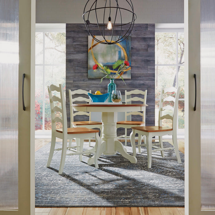 French Countryside Pedestal Dining Table