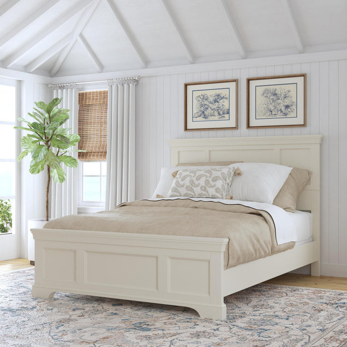 Naples Off-White Queen Bed
