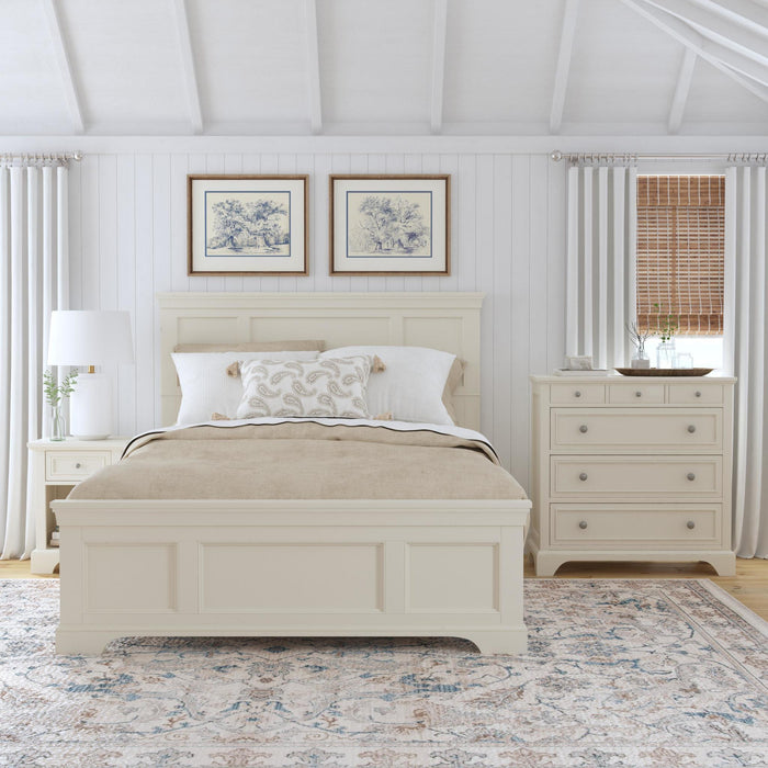 Naples Queen Bed, Nightstand and Chest
