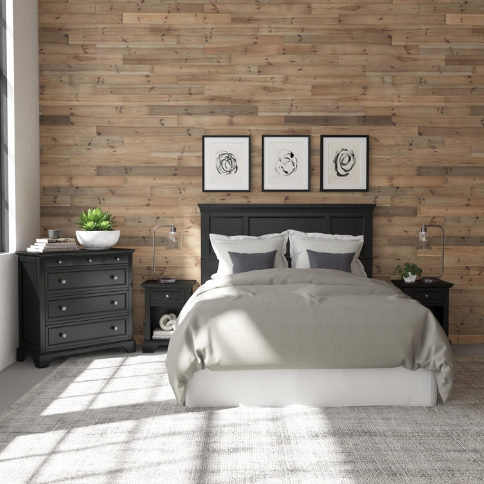 Bedford Queen Headboard, Two Nightstands and Chest