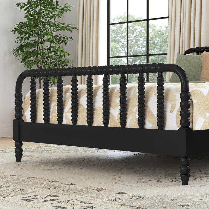 Spindle Queen Bed and Two Nightstands