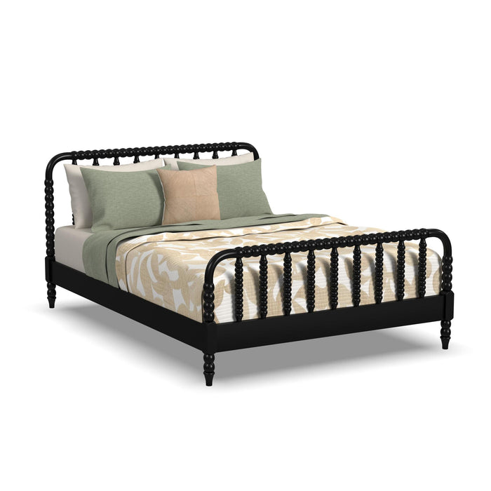 Spindle Queen Bed and Two Nightstands