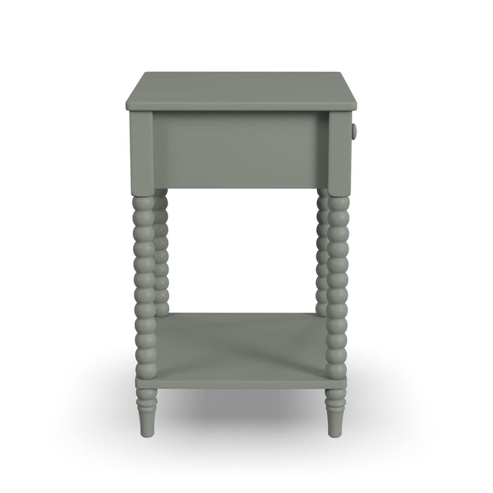 Spindle Green Nightstand