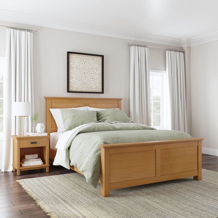 Oak Park Queen Bed and Nightstand