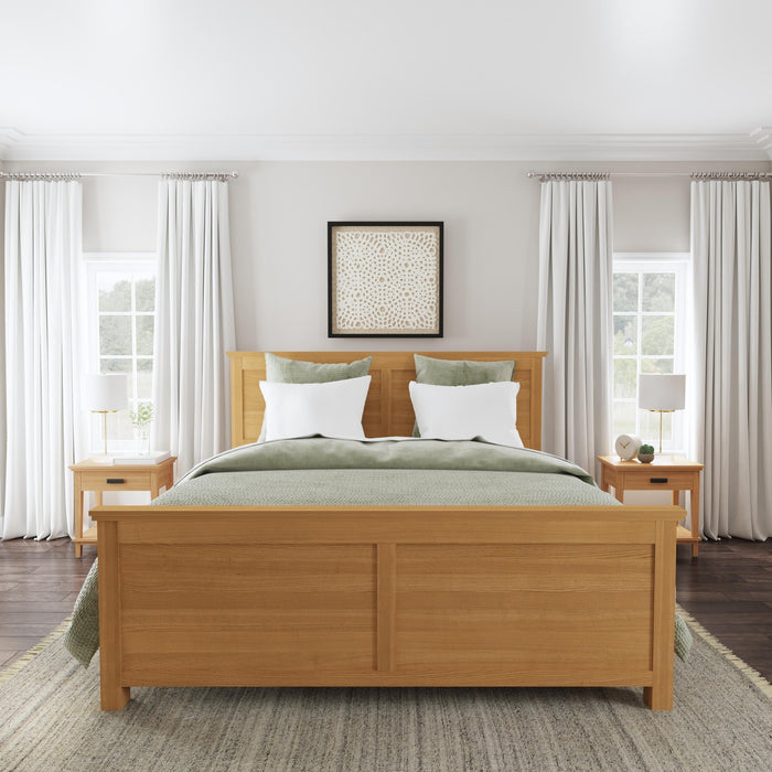 Oak Park King Bed and Two Nightstands — homestylesfurniture