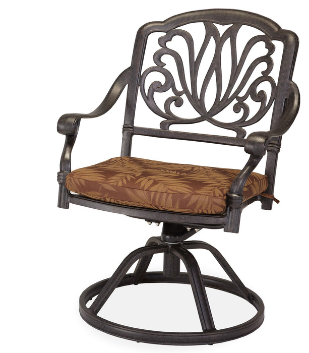 Capri Charcoal Outdoor Swivel Rocking Chair
