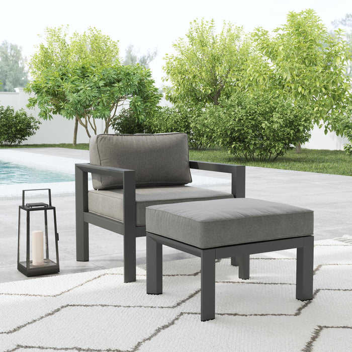 Grayton Outdoor Aluminum Lounge Chair